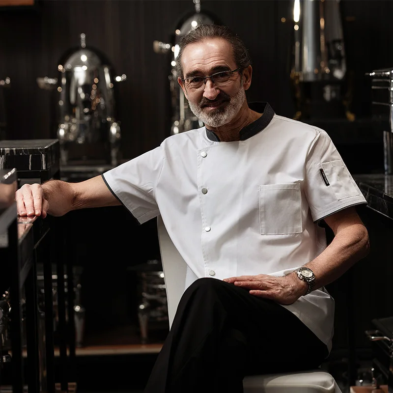 Summer Chef Uniform Short Sleeve Back Breathable Mesh Catering Kitchen Baking Pastry Chef Workwear Hotel Back Kitchen Uniform
Summer Chef Uniform Short Sleeve Back Breathable Mesh Catering Kitchen Baking Pastry Chef Workwear Hotel Back Kitchen Uniform