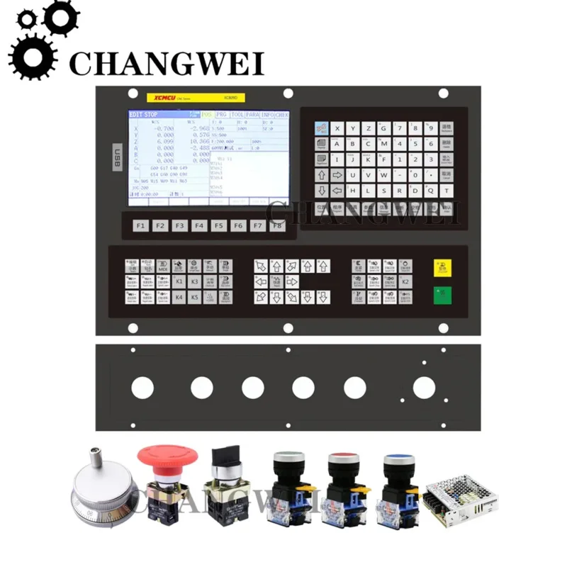 The New Xc809d 3~6 Axis Usb Cnc Control System Controller Supports Fanuc G-code Offline Milling, Tapping And Drilling Feed
The New Xc809d 3~6 Axis Usb Cnc Control System Controller Supports Fanuc G-code Offline Milling, Tapping And Drilling Feed