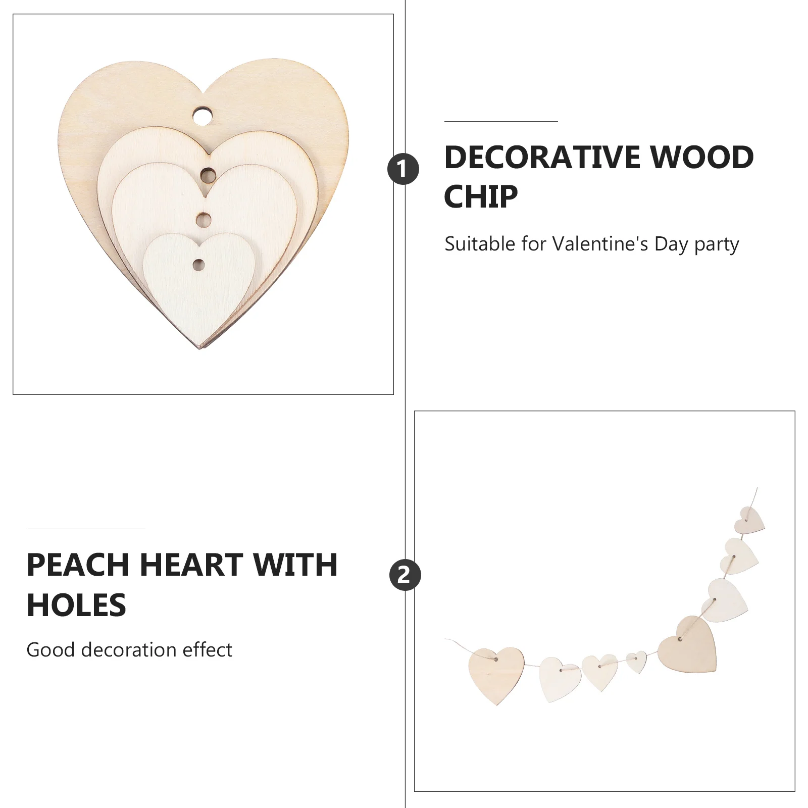 110Pcs Heart Shape Wood Slice Valentine DIY Pendant Blank Cutout Craft Decoration Painting Slice Hemp Rope Wood Craft Unfinished
110Pcs Heart Shape Wood Slice Valentine DIY Pendant Blank Cutout Craft Decoration Painting Slice Hemp Rope Wood Craft Unfinished