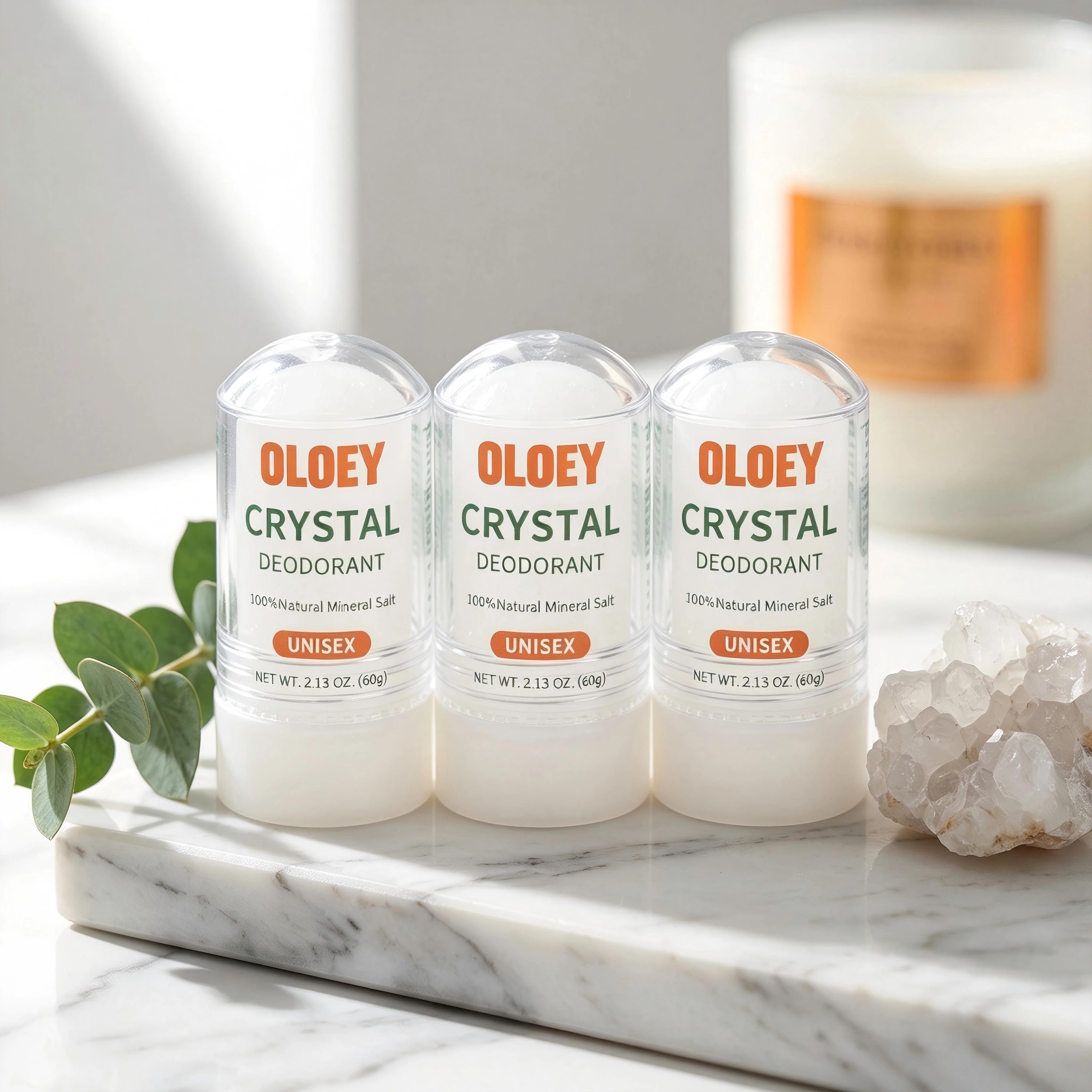 60g Crystal Deodorant Stick Unscented for Women and Men 100% Natural Alum Salt Stone Rock-Mineral Rock Non-Sticky Mineral
60g Crystal Deodorant Stick Unscented for Women and Men 100% Natural Alum Salt Stone Rock-Mineral Rock Non-Sticky Mineral