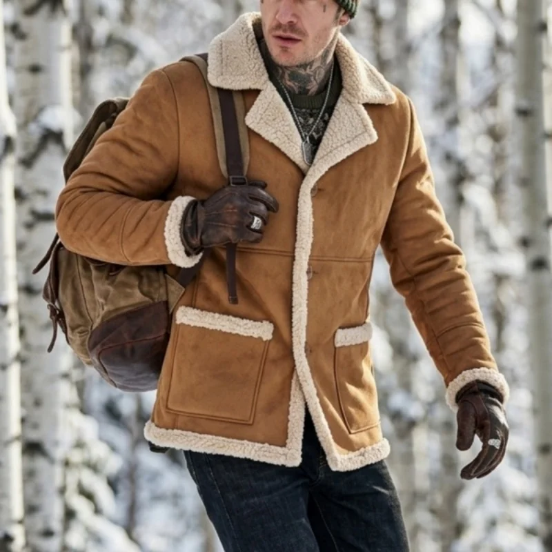 New Winter Hunting Jacket Men's Fleece Jacket Warm Lapel Outdoor Jacket Multi-pocket Fleece Casual Hiking Jacket Men
New Winter Hunting Jacket Men's Fleece Jacket Warm Lapel Outdoor Jacket Multi-pocket Fleece Casual Hiking Jacket Men
