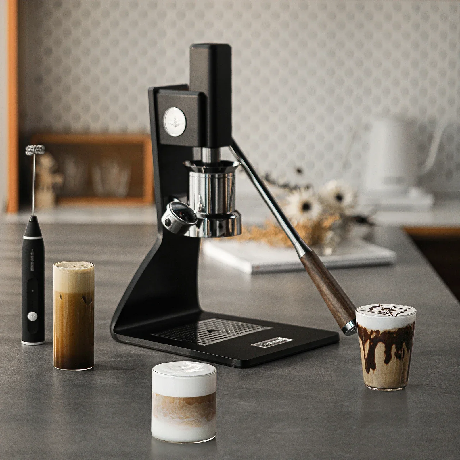 MHW-3BOMBER Espresso Maker 58mm Manual Lever Espresso Machine Pressure Gauge Home Camping Coffee Maker Portable Carrying Case
MHW-3BOMBER Espresso Maker 58mm Manual Lever Espresso Machine Pressure Gauge Home Camping Coffee Maker Portable Carrying Case