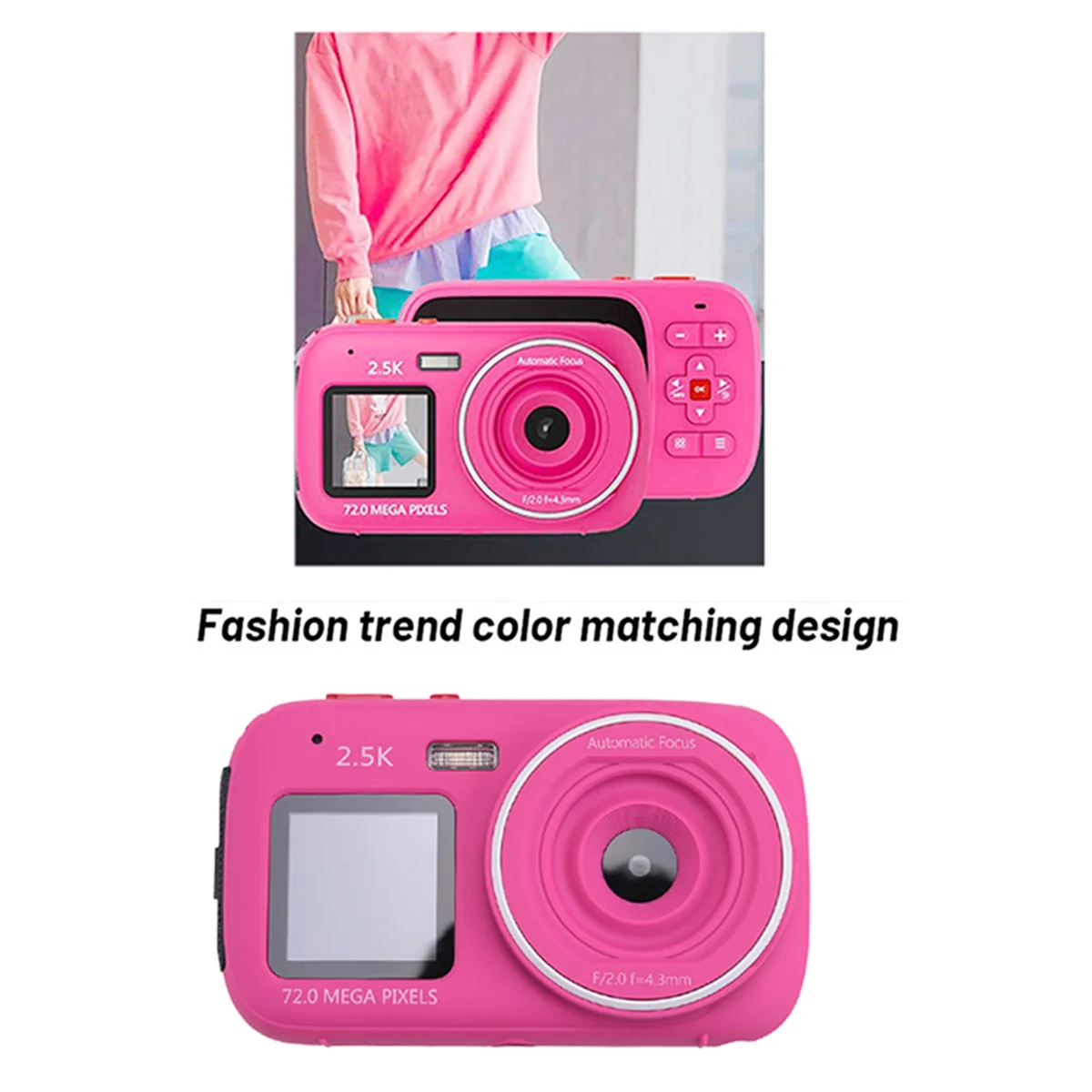 Ap-Digital Camera 16x Zoom Dual Screen 72MP HD Camera with MP3 Player Function Auto Focus Camera for Kids
Ap-Digital Camera 16x Zoom Dual Screen 72MP HD Camera with MP3 Player Function Auto Focus Camera for Kids