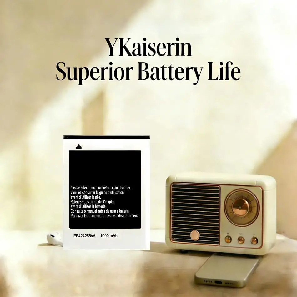 Аккумулятор EB424255VA EB424255VU 1000 мАч для Samsung M550 C5530 S3350 S3850 S5220 S5222 M630 R450 R380 R390 Sch-R560 R561
Аккумулятор EB424255VA EB424255VU 1000 мАч для Samsung M550 C5530 S3350 S3850 S5220 S5222 M630 R450 R380 R390 Sch-R560 R561