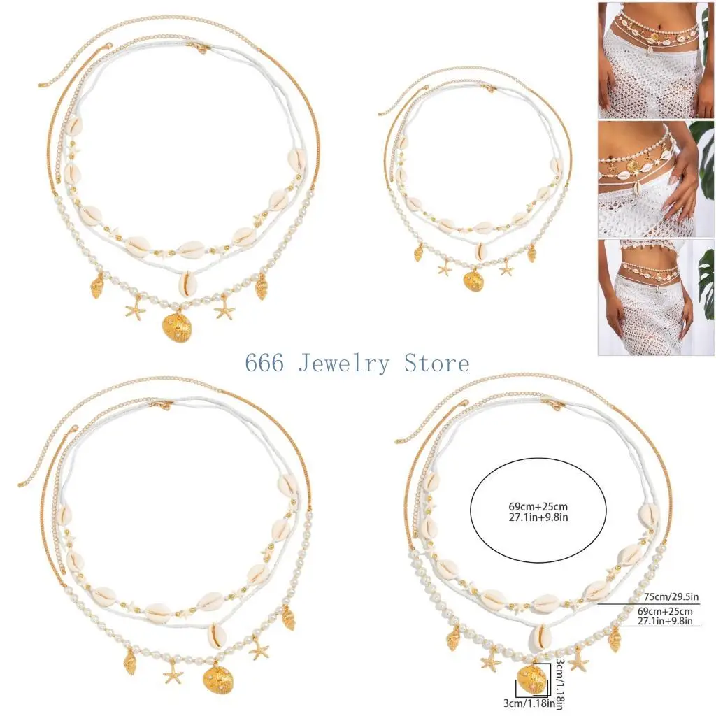 F2TD Trendy Bohemian Body Jewelry With Mixed Beads And Metal Links For Casual Wear
F2TD Trendy Bohemian Body Jewelry With Mixed Beads And Metal Links For Casual Wear