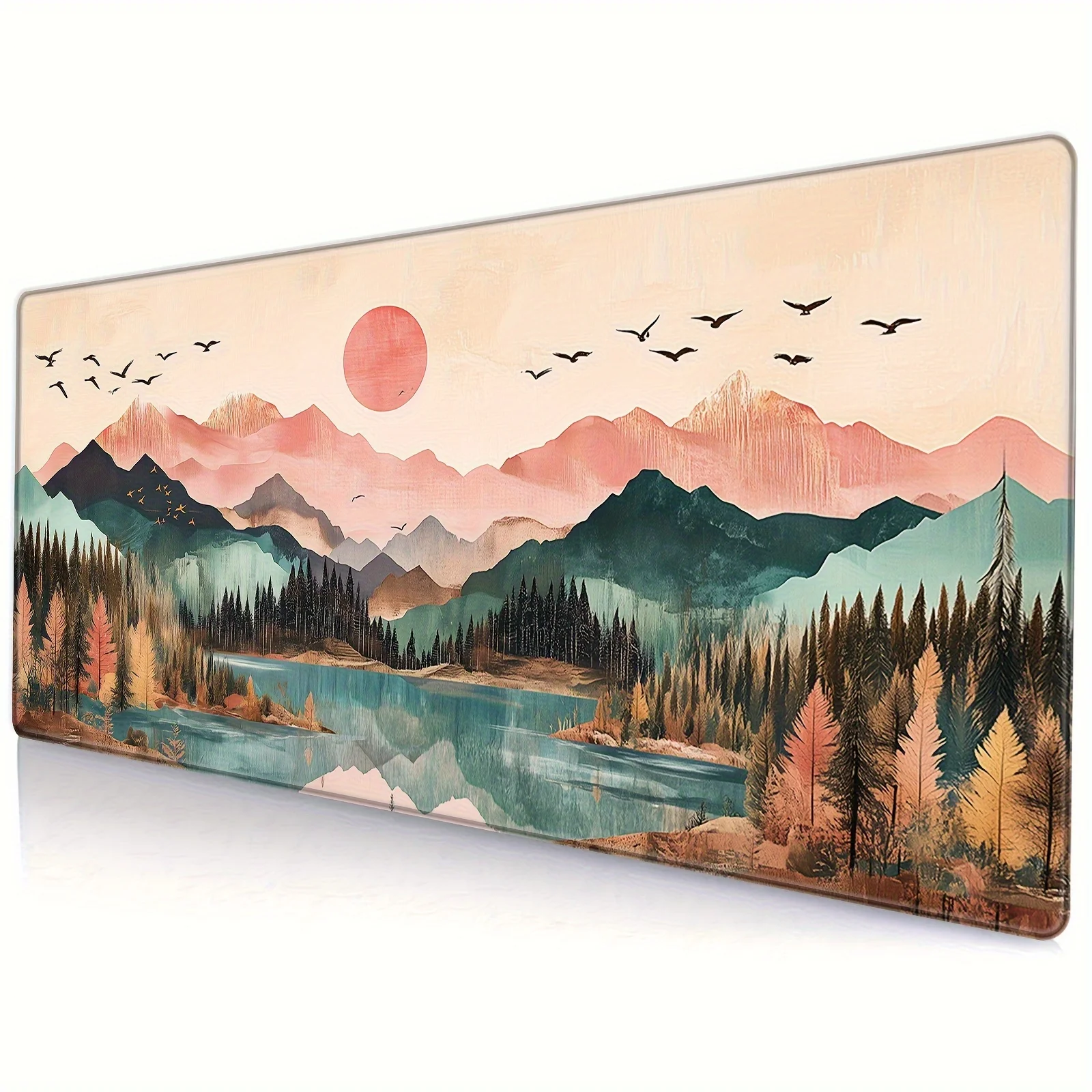 Gaming Mouse Pad Extended Desk Mat with Non-Slip Rubber Base Stitched Edges Mountain Design for Work Gaming Computer accessory
Gaming Mouse Pad Extended Desk Mat with Non-Slip Rubber Base Stitched Edges Mountain Design for Work Gaming Computer accessory