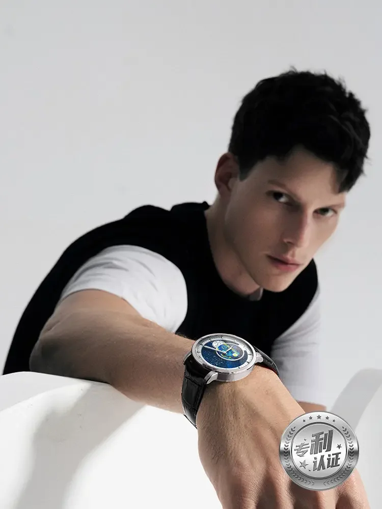 Astronomer Starry Sky Men's Lunar Phase Mechanical Watch Men's High End Watch
Astronomer Starry Sky Men's Lunar Phase Mechanical Watch Men's High End Watch
