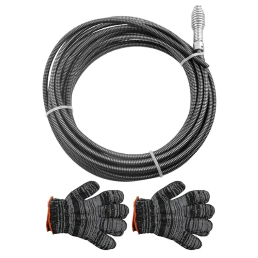 62235 Drain Cleaning Cable 5/16In x 25Ft, Fit for Drain Cleaning Machines Models G2037506 4MY89 4Z661 G1501245
62235 Drain Cleaning Cable 5/16In x 25Ft, Fit for Drain Cleaning Machines Models G2037506 4MY89 4Z661 G1501245