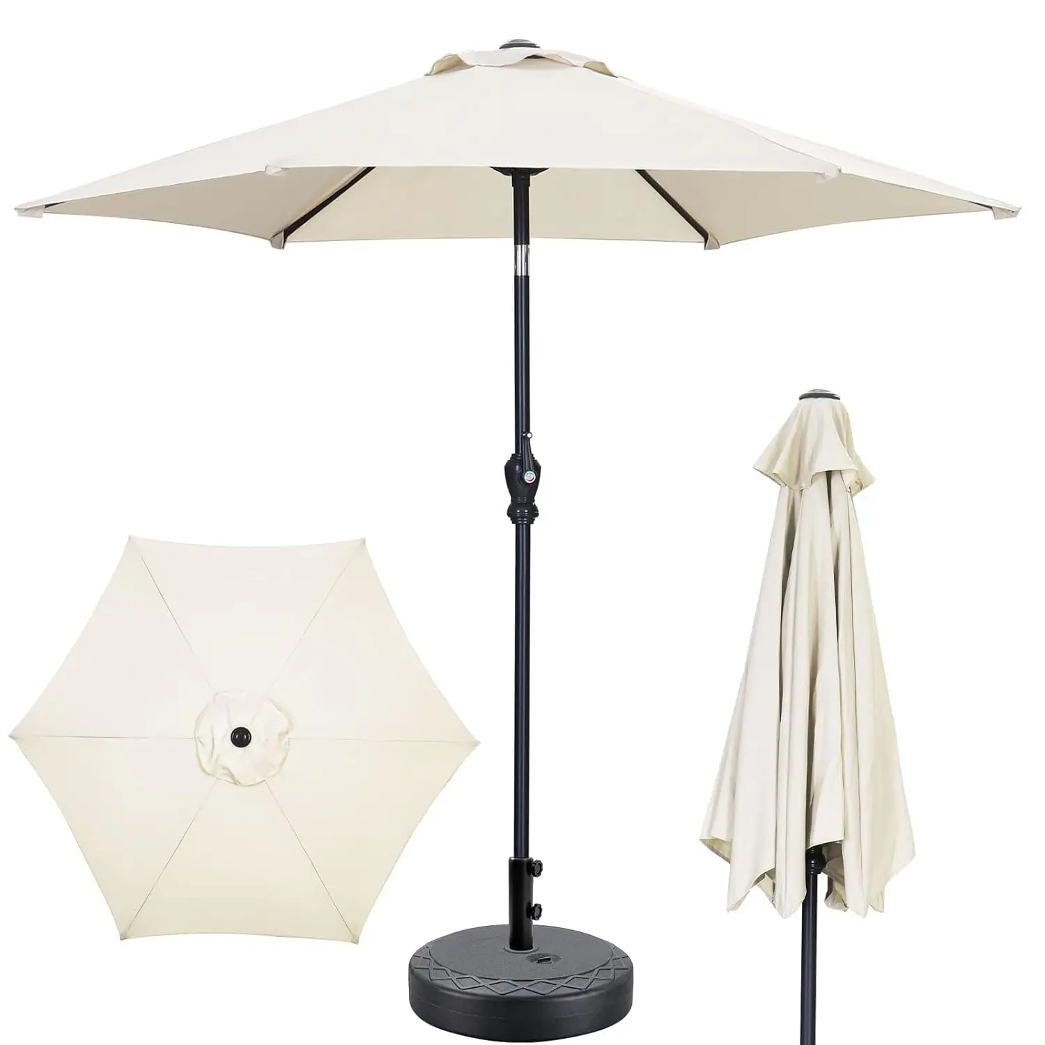 7.5ft Patio Umbrella Outdoor Umbrella with Tilt, Crank and Umbrella Weighted Base, for Yard/Outdoor/Wedding Parties, Customized
7.5ft Patio Umbrella Outdoor Umbrella with Tilt, Crank and Umbrella Weighted Base, for Yard/Outdoor/Wedding Parties, Customized