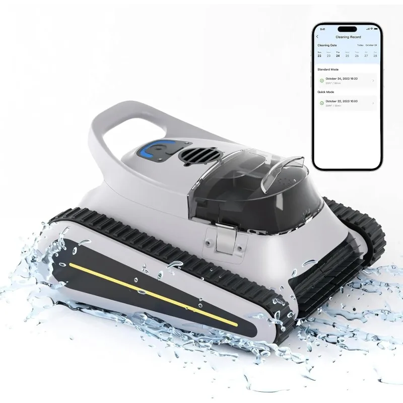Pool Vacuum for Inground Pools, Cordless Robotic Pool Cleaner, Pool Vacuum with Upgraded Triple-Motor, Wall Climbing
Pool Vacuum for Inground Pools, Cordless Robotic Pool Cleaner, Pool Vacuum with Upgraded Triple-Motor, Wall Climbing