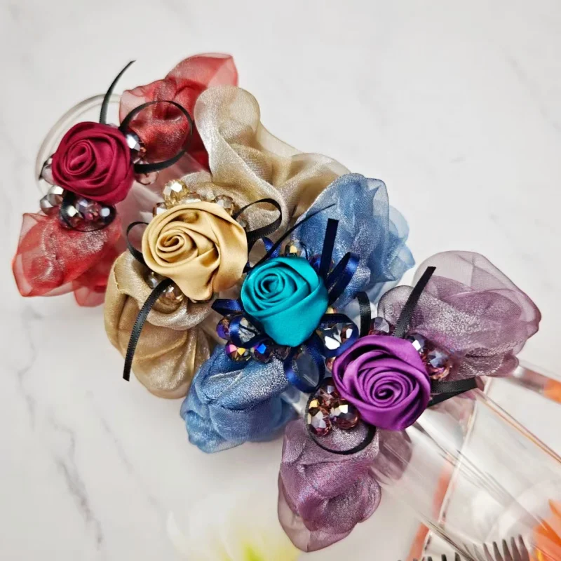 Rose Organza Hair Tie Bun Flower Hair Rope Big Scrunchies for Women Резинки Для Волос Chouchou Accesorios Para El Cabello
Rose Organza Hair Tie Bun Flower Hair Rope Big Scrunchies for Women Резинки Для Волос Chouchou Accesorios Para El Cabello