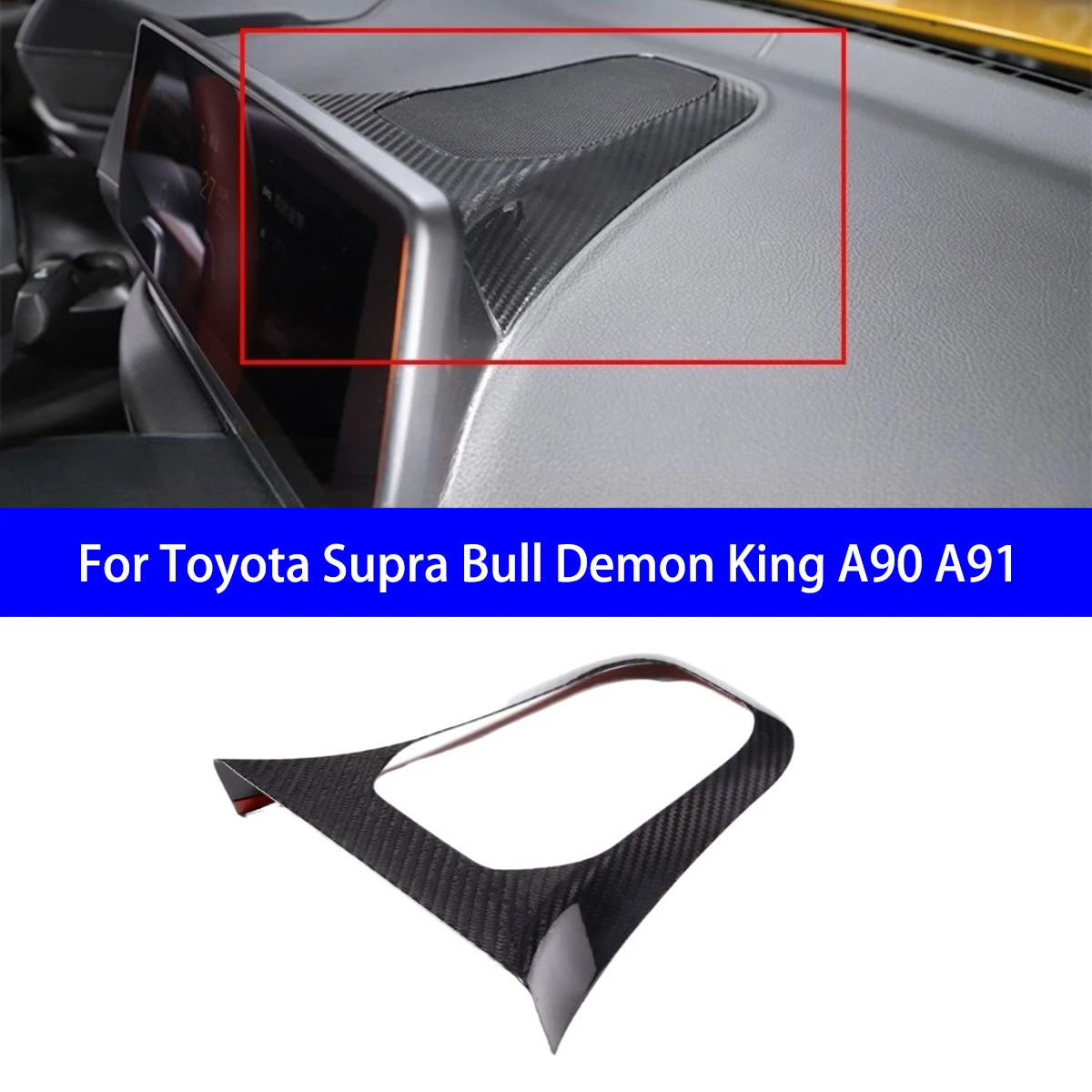 Подходит для Toyota Supra Bull Demon King A90 A91, сухая приборная панель из углеродного волокна/зад сиденья/рог, рамка, внутреннее украшение
Подходит для Toyota Supra Bull Demon King A90 A91, сухая приборная панель из углеродного волокна/зад сиденья/рог, рамка, внутреннее украшение
