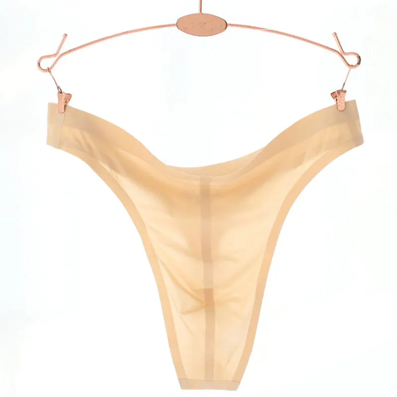 Ice Silk Ultra-thin Sexy Men Underwear Jockstrap Panties Seamless Men's Thong And G String Male T-back Underpants Tanga Bikini
Ice Silk Ultra-thin Sexy Men Underwear Jockstrap Panties Seamless Men's Thong And G String Male T-back Underpants Tanga Bikini