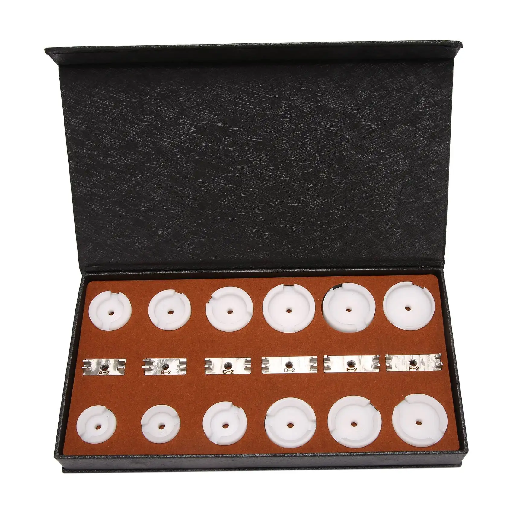 18 Pcs/Set Strong Aluminum Alloy Watch Bezel Dies Set for OMG Constellation Crystal Case Press White
18 Pcs/Set Strong Aluminum Alloy Watch Bezel Dies Set for OMG Constellation Crystal Case Press White