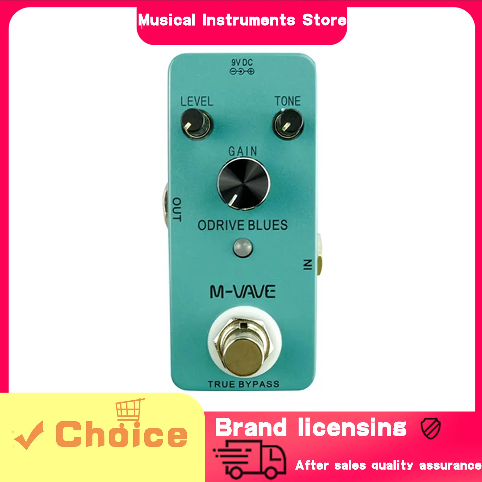 M-VAVE Electric Guitar Effect Pedal Overdrive Blues Recording Loops Delay Overdrive Reverb Effects True Bypass Pedal Guitar Part
M-VAVE Electric Guitar Effect Pedal Overdrive Blues Recording Loops Delay Overdrive Reverb Effects True Bypass Pedal Guitar Part