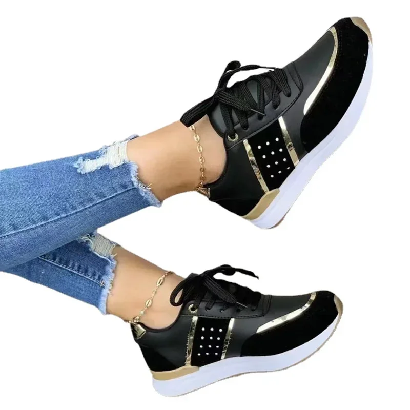 2024 new Women Sneakers Platform Shoes Leather Patchwork Woman Casual Shoes Sport Shoes Ladies Outdoor Running Vulcanized Shoes
2024 new Women Sneakers Platform Shoes Leather Patchwork Woman Casual Shoes Sport Shoes Ladies Outdoor Running Vulcanized Shoes