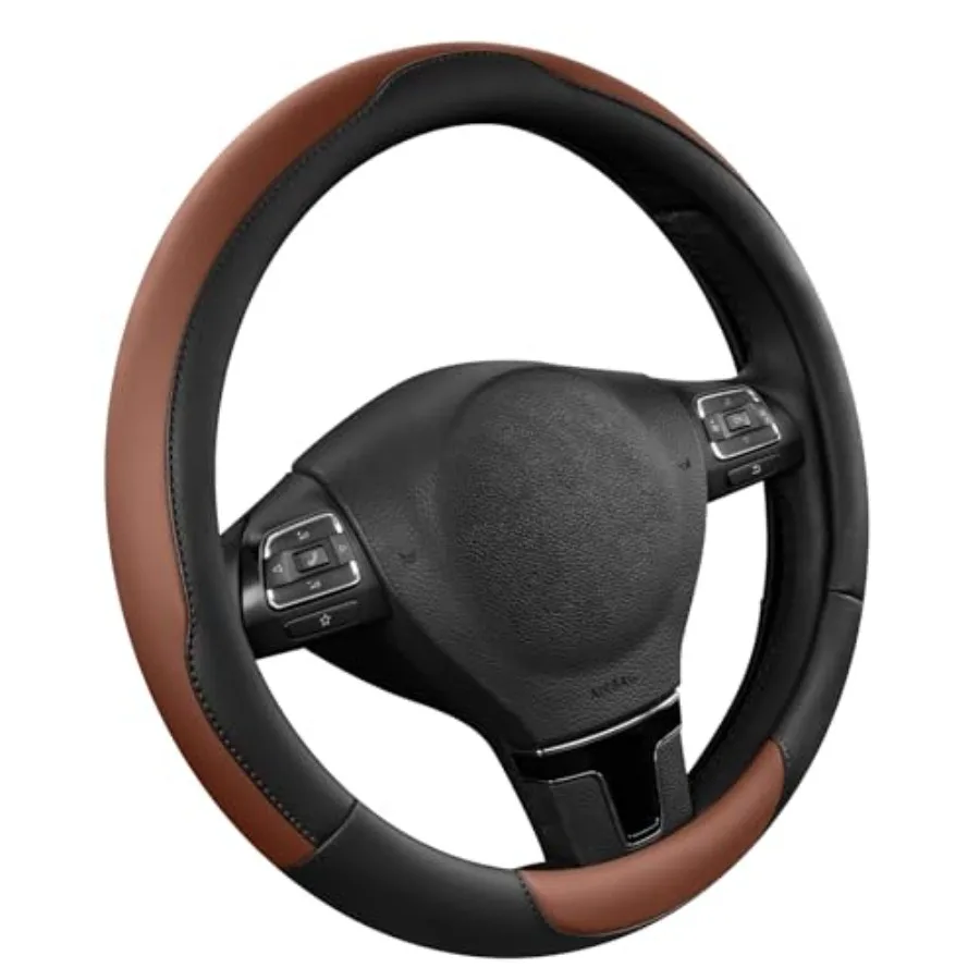 Steering Wheel Cover, Breathable Anti-Slip Leather Steering Wheel Cover, Universal Fit 14.5 15 Inch, Comfortable Grip - Brown C
Steering Wheel Cover, Breathable Anti-Slip Leather Steering Wheel Cover, Universal Fit 14.5 15 Inch, Comfortable Grip - Brown C