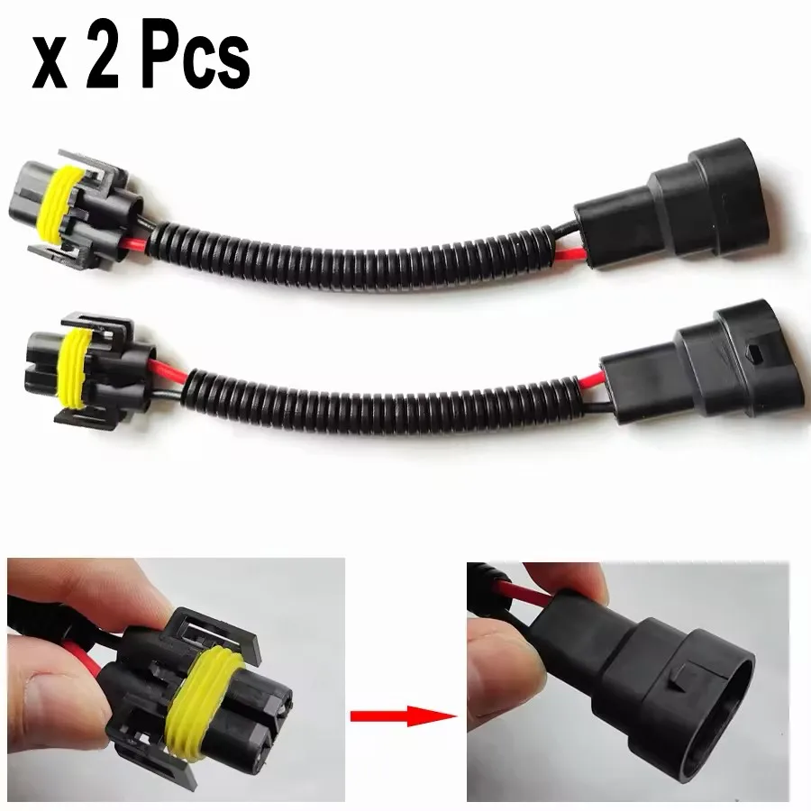 2Pcs H11 Female To 9005 HB3 9006 HB4 Male Plug Conversion Wiring Harness Connector Car Headlight Adapter Socket Cable
2Pcs H11 Female To 9005 HB3 9006 HB4 Male Plug Conversion Wiring Harness Connector Car Headlight Adapter Socket Cable