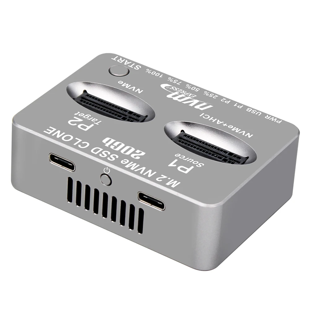 NVME Docking Station Dual-Bay M.2 NVME SSD Clone USB3.2 Type C M/B M Key Solid Disk Case M.2 M.3 NVME PCI-E for M2 SSD M Key SSD
NVME Docking Station Dual-Bay M.2 NVME SSD Clone USB3.2 Type C M/B M Key Solid Disk Case M.2 M.3 NVME PCI-E for M2 SSD M Key SSD