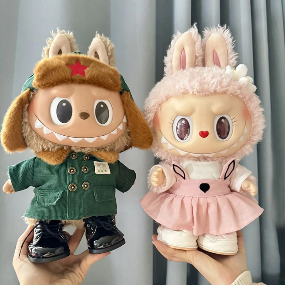 For 38cm Labubu Doll Clothes Set - Retro Military Style Coat Bunny Dress Dolls Accessories No Doll Only Clothes
For 38cm Labubu Doll Clothes Set - Retro Military Style Coat Bunny Dress Dolls Accessories No Doll Only Clothes