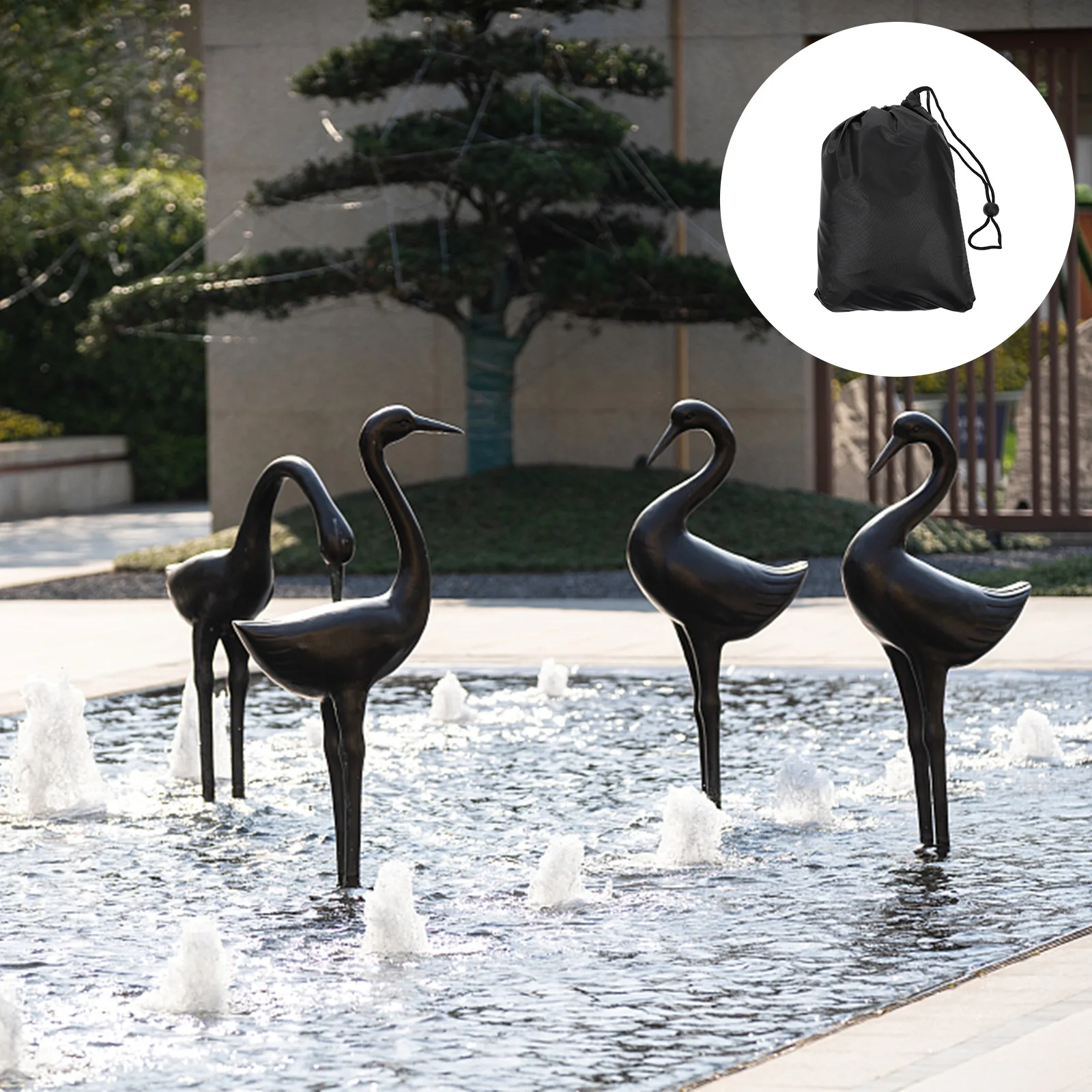 1pc Waterproof Garden Fountain Cover With Drawstring For Outdoor Statue Sculpture Protection Dustproof Sun Rain Snow Resistant
1pc Waterproof Garden Fountain Cover With Drawstring For Outdoor Statue Sculpture Protection Dustproof Sun Rain Snow Resistant