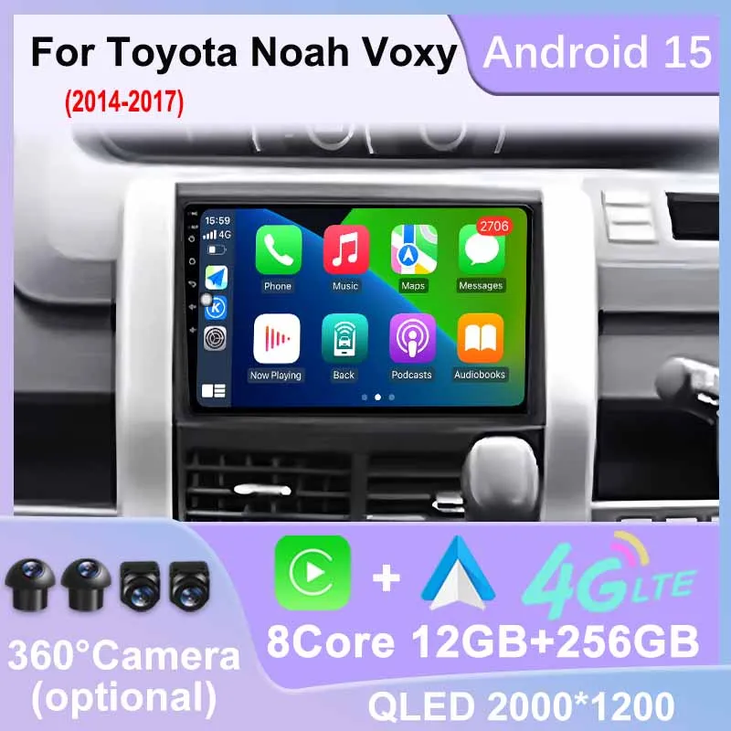 Car Radio For Toyota Noah Voxy 2014-2017 Android 15 4G WIFI Bluetooth BT GPS Navigation Multimedia Player DSP Stereo Carplay
Car Radio For Toyota Noah Voxy 2014-2017 Android 15 4G WIFI Bluetooth BT GPS Navigation Multimedia Player DSP Stereo Carplay