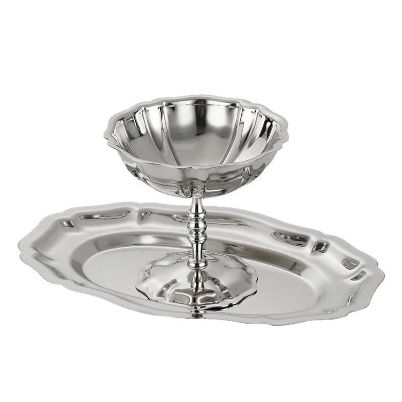 Home & Garden Tableware Dessert cup 304 stainless steel snack bowl pudding cup snack plate ice cream cup tall high-end cream cup
Home & Garden Tableware Dessert cup 304 stainless steel snack bowl pudding cup snack plate ice cream cup tall high-end cream cup