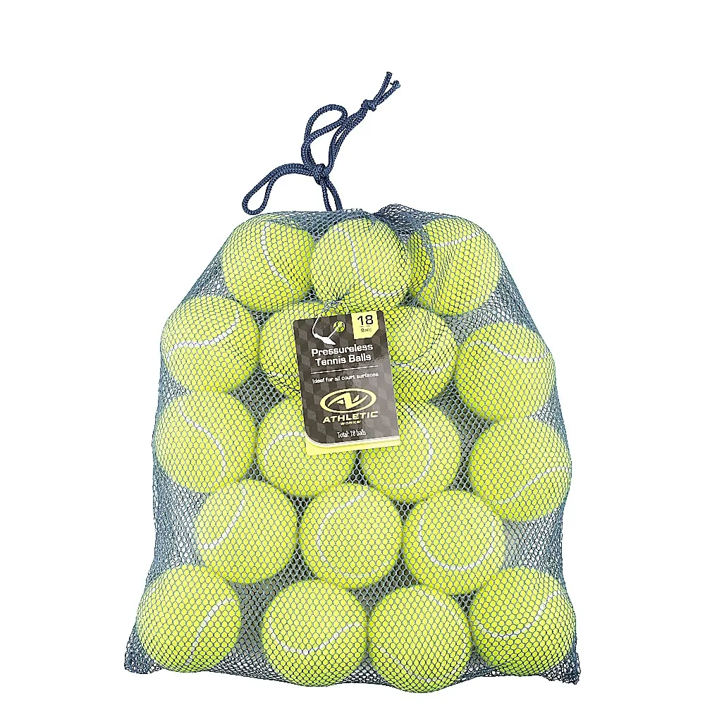 Pressureless Tennis Balls Bulk 18 Pack for Training Practice and Dog Play Sports
Pressureless Tennis Balls Bulk 18 Pack for Training Practice and Dog Play Sports