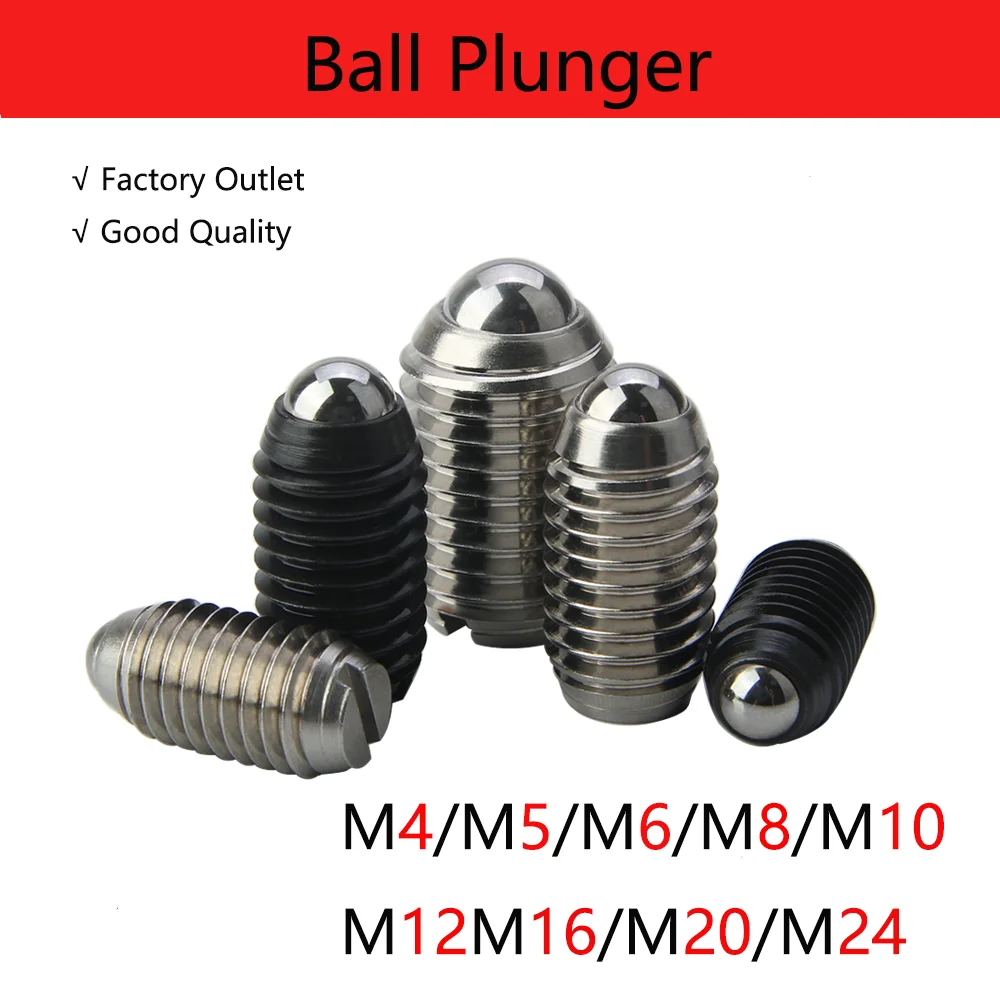 Factory Outlet QB415 Stainless/Carbon Steel Miniature Ball Plunger With Slot Ball Spring Plunger Screw Bolt Point Set Screw
Factory Outlet QB415 Stainless/Carbon Steel Miniature Ball Plunger With Slot Ball Spring Plunger Screw Bolt Point Set Screw