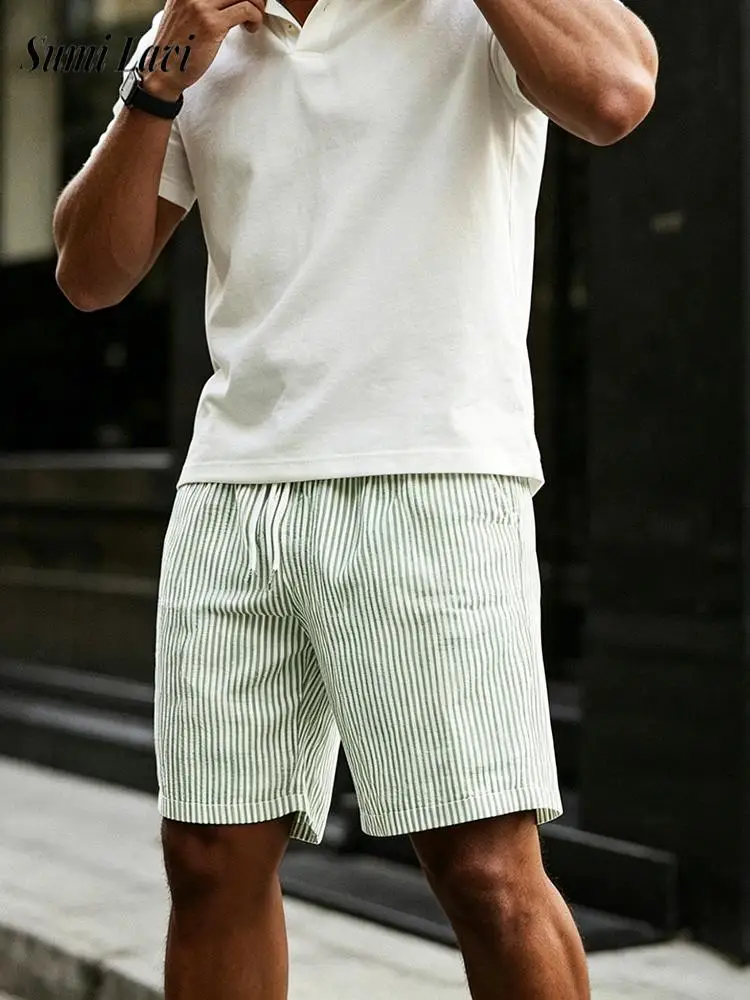 Vintage Striped Printing Shorts Mens Spring Summer Stylish Drawstring Loose Straight Shorts Men Daily Leisure Breathable Shorts
Vintage Striped Printing Shorts Mens Spring Summer Stylish Drawstring Loose Straight Shorts Men Daily Leisure Breathable Shorts