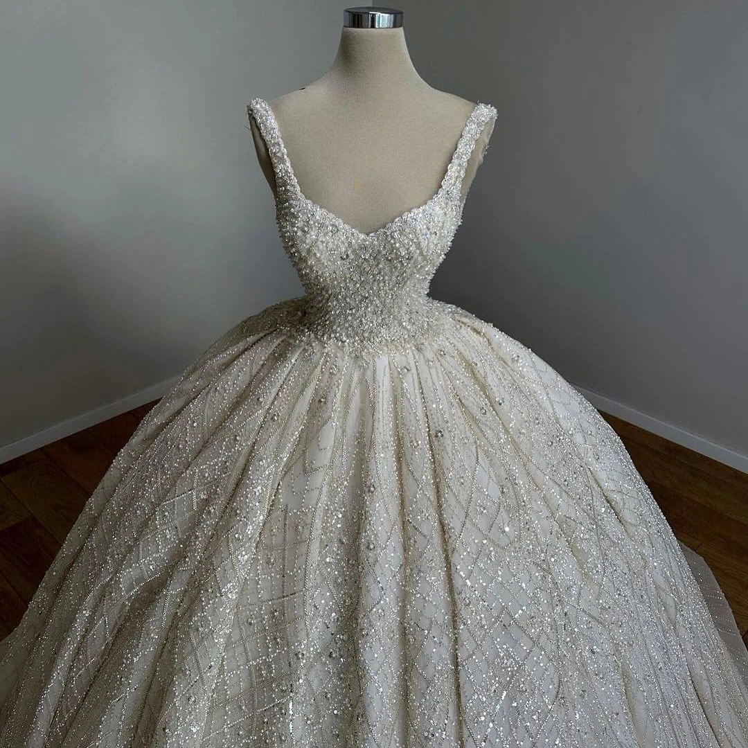 White Luxury Rhinestone Wedding Dress Bridal Dresses 2025 Spaghetti strap Wedding Gowns Handmade Vestido De Novia
White Luxury Rhinestone Wedding Dress Bridal Dresses 2025 Spaghetti strap Wedding Gowns Handmade Vestido De Novia