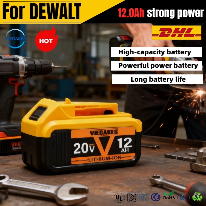 Fast Charging For DeWalt 18V 10Ah Battery for 20V MAX Tools, Compatible with Drill, Impact Driver, Circular Saw and More.
Fast Charging For DeWalt 18V 10Ah Battery for 20V MAX Tools, Compatible with Drill, Impact Driver, Circular Saw and More.