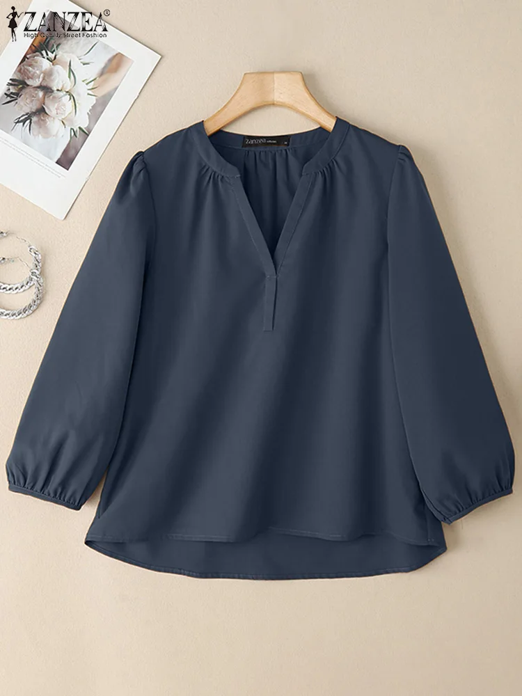 ZANZEA Summer V Neck 3/4 Sleeve Shirt Women Solid Work OL Blouse Casual Loose Chemise Fashion Holiday Tunic Tops Oversize 2025
ZANZEA Summer V Neck 3/4 Sleeve Shirt Women Solid Work OL Blouse Casual Loose Chemise Fashion Holiday Tunic Tops Oversize 2025