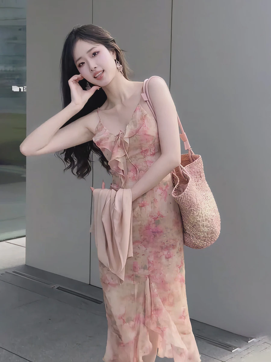 Женское платье Pure Floral ter Ne, лето 2022, новое длинное платье с кружевной отделкой и талией, корейское макси-платье без рукавов
Женское платье Pure Floral ter Ne, лето 2022, новое длинное платье с кружевной отделкой и талией, корейское макси-платье без рукавов