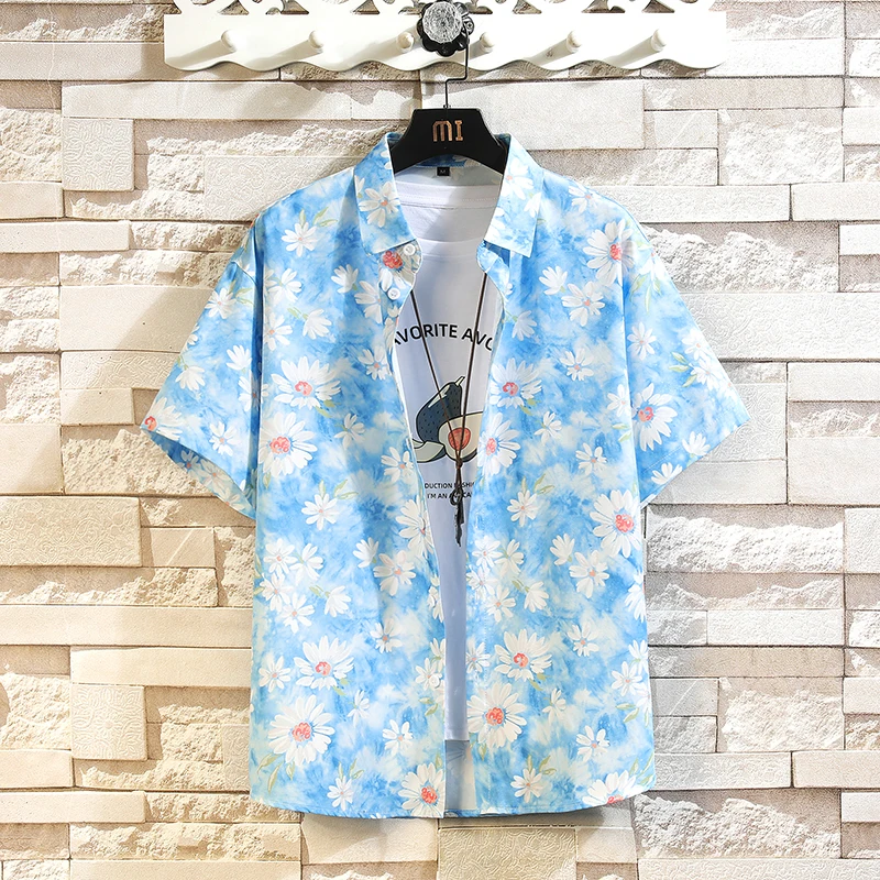 Casual Short Sleeve Shirt Men's Streetwear Fashion Blouse Streetdress Hombre Male Clothing Summer Camisa Men's Shirts New Youth
Casual Short Sleeve Shirt Men's Streetwear Fashion Blouse Streetdress Hombre Male Clothing Summer Camisa Men's Shirts New Youth