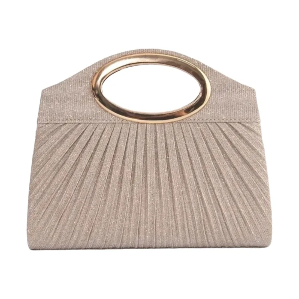 Trendy Ruffled Women's Handbags with Metallic Chain Noble Evening Clutch Banquet Occasion Elegant Women Purses Formal Event
Trendy Ruffled Women's Handbags with Metallic Chain Noble Evening Clutch Banquet Occasion Elegant Women Purses Formal Event