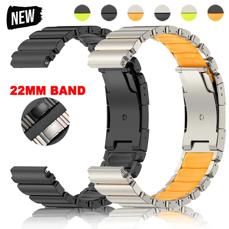 Luxury Titanium Rubber Band for Huawei Watch GT6Pro GT6 GT5/4 46mm Ultimate 22mm Rubber Strap For Amazfit Balance Watch Active 2
Luxury Titanium Rubber Band for Huawei Watch GT6Pro GT6 GT5/4 46mm Ultimate 22mm Rubber Strap For Amazfit Balance Watch Active 2