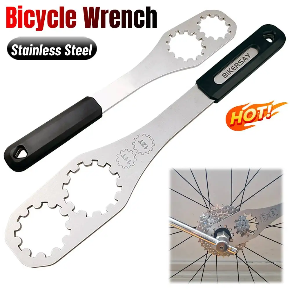 Bicycle Gear Freewheel Removal Tool Adjustable Sprocket and Freewheel Wrench with Ergonomic Handle Grip Made of Stainless Steel
Bicycle Gear Freewheel Removal Tool Adjustable Sprocket and Freewheel Wrench with Ergonomic Handle Grip Made of Stainless Steel