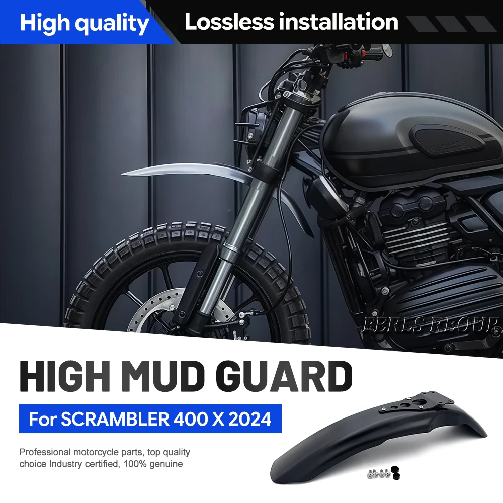 Front High Mud guard Fender Plastic Cover For Scrambler 400X SCRAMBLER 400X 2024 Motorcycle Accessories Black Durable Dirt Board
Front High Mud guard Fender Plastic Cover For Scrambler 400X SCRAMBLER 400X 2024 Motorcycle Accessories Black Durable Dirt Board