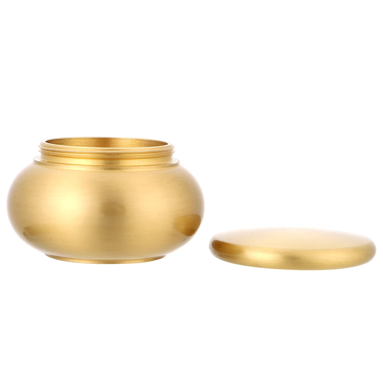 Copper Tea Canister Powder Jar Food Grade Airtight Storage Dustproof Incense Ointment Desktop Decor For Home Storage Organizer
Copper Tea Canister Powder Jar Food Grade Airtight Storage Dustproof Incense Ointment Desktop Decor For Home Storage Organizer