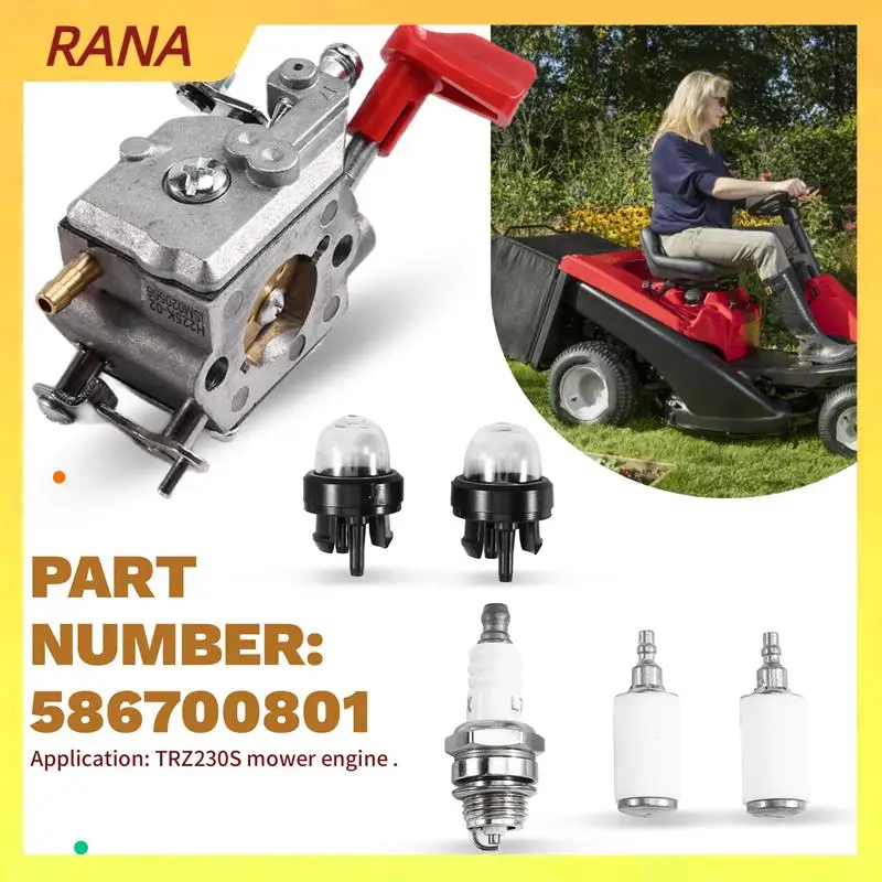 Комплект настройки карбюратора RANA Forredmax TRZ230S, детали двигателя газонокосилки, мощный карбюратор двигателя 586700801
Комплект настройки карбюратора RANA Forredmax TRZ230S, детали двигателя газонокосилки, мощный карбюратор двигателя 586700801