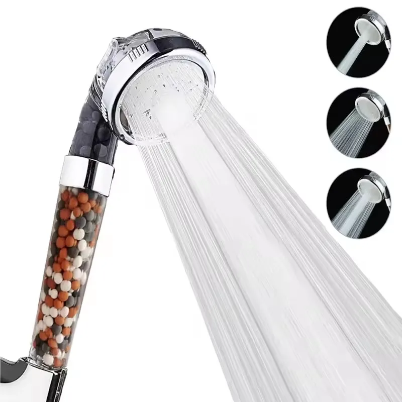 3 Functions High Pressure SPA Shower Head Water Saving Handheld Rainfall Bathroom Accessory Anion Filter Shower
3 Functions High Pressure SPA Shower Head Water Saving Handheld Rainfall Bathroom Accessory Anion Filter Shower