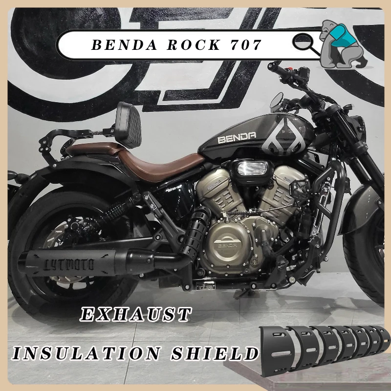 Motorcycle Exhaust Pipe Protector Heat Shield Cover Guard Anti-scalding Cover New Accessories For Benda Rock 707 Gray Stone 707
Motorcycle Exhaust Pipe Protector Heat Shield Cover Guard Anti-scalding Cover New Accessories For Benda Rock 707 Gray Stone 707