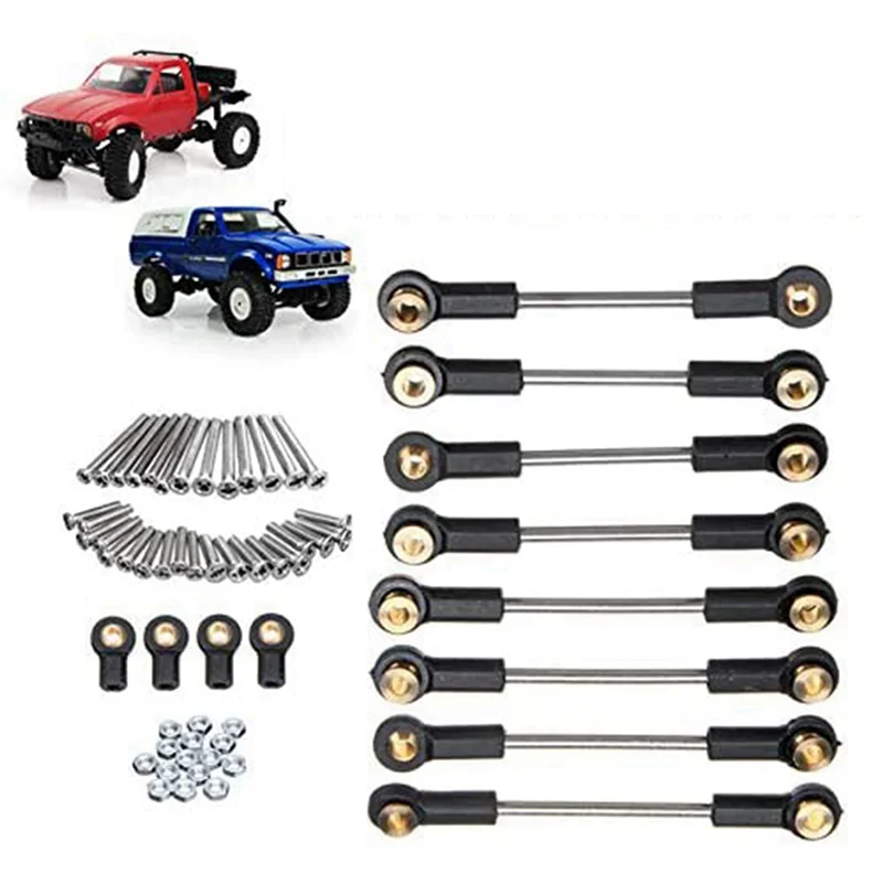 AS96-2X Metal Chassis Suspension Link Tie Rod Set For WPL C14 C24 C24-1 1/16 RC Car Upgrade Parts Accessories
AS96-2X Metal Chassis Suspension Link Tie Rod Set For WPL C14 C24 C24-1 1/16 RC Car Upgrade Parts Accessories