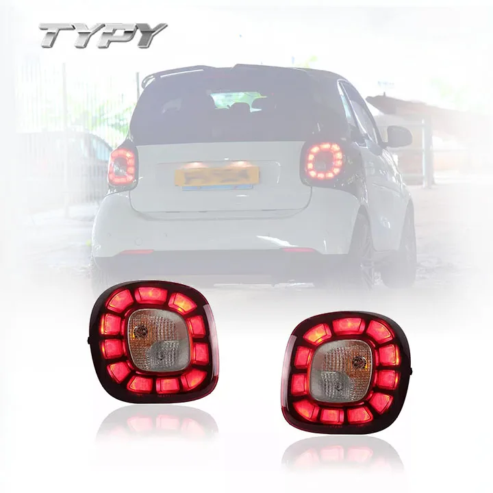 Car Styling LED Tail Lamp Tail Lights Rear Light DRL+Turn Signal+Brake+Reverse LED light for Benz Smart 2015-2019
Car Styling LED Tail Lamp Tail Lights Rear Light DRL+Turn Signal+Brake+Reverse LED light for Benz Smart 2015-2019