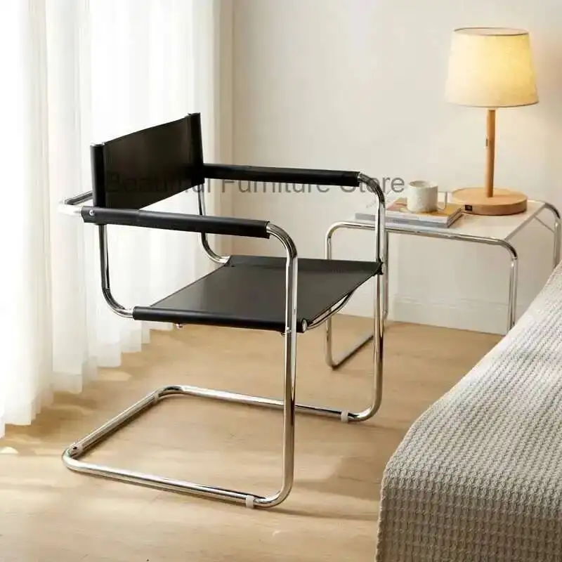 Dining Bauhaus Chair Office Medieval Leisure Chair Nordic Stainless Steel Tube Chair Net Red Ins Wind Armchair sillones cadeira
Dining Bauhaus Chair Office Medieval Leisure Chair Nordic Stainless Steel Tube Chair Net Red Ins Wind Armchair sillones cadeira