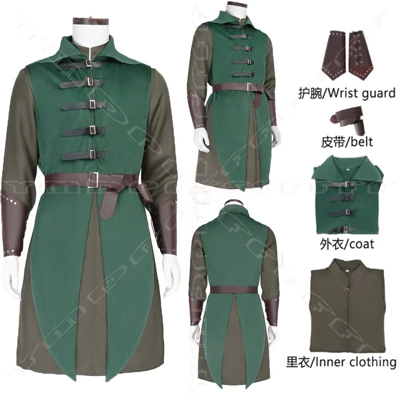 Ренессансный средневековый мужской костюм эльфа для косплея, комплект на Хэллоуин, карнавал, карнавал, ночь, кольцо с драгоценными камнями, новый исполнитель
Ренессансный средневековый мужской костюм эльфа для косплея, комплект на Хэллоуин, карнавал, карнавал, ночь, кольцо с драгоценными камнями, новый исполнитель