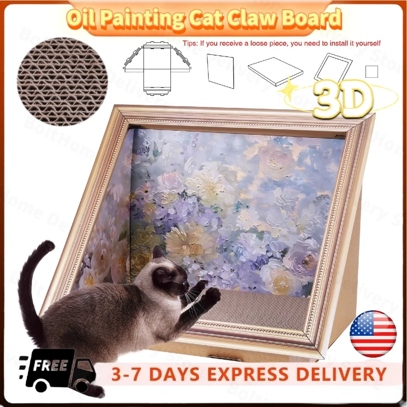 Когтеточка для кошек, художественная рамка, интерактивная кошачья кровать и когтеточка с росписью, фоновый декор, мебель для кошек и котят, декор
Когтеточка для кошек, художественная рамка, интерактивная кошачья кровать и когтеточка с росписью, фоновый декор, мебель для кошек и котят, декор