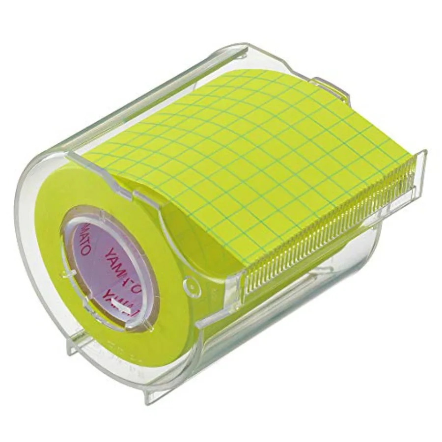 Yamato Memoc Roll Tape, Self-Stick Memo Paper Tape, with Tape Dispenser, x 10m, 5mm Squared, Yellow, 1 ea
Yamato Memoc Roll Tape, Self-Stick Memo Paper Tape, with Tape Dispenser, x 10m, 5mm Squared, Yellow, 1 ea