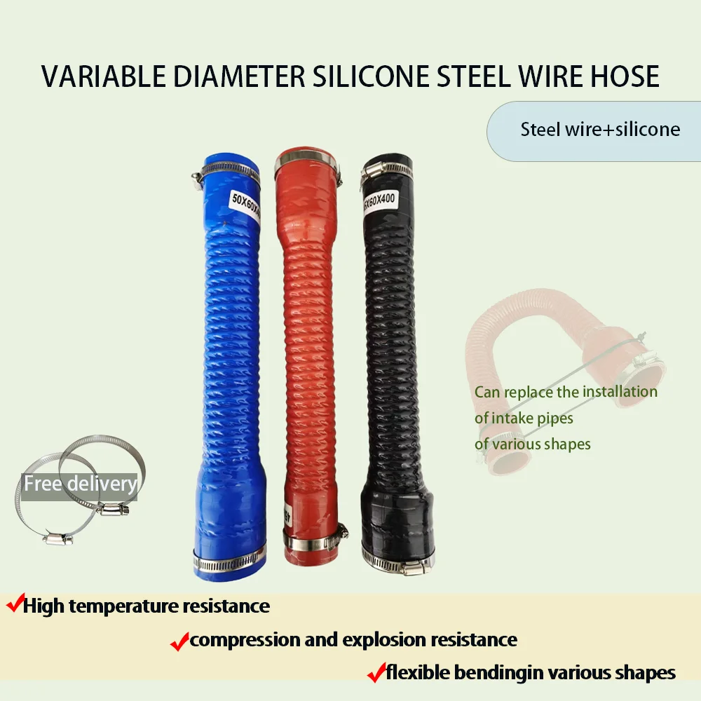 Automotive silicone steel wire hose Corrugated pipe Modified intake pipe High-pressure and high-temperature air water pipe
Automotive silicone steel wire hose Corrugated pipe Modified intake pipe High-pressure and high-temperature air water pipe